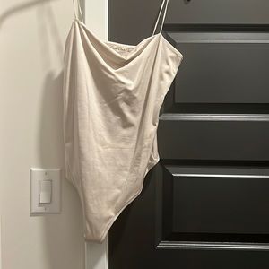 Champagne Abercrombie & Fitch thong bodysuit. Never worn